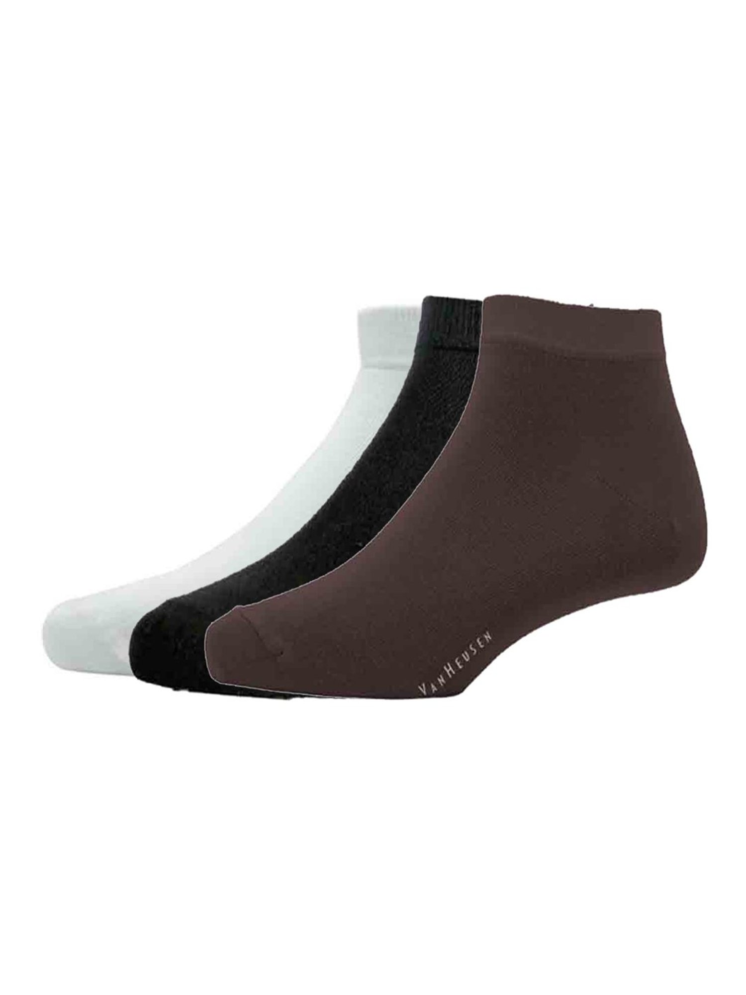 Bonjour Brown and Black Socks (Pack Of 2)