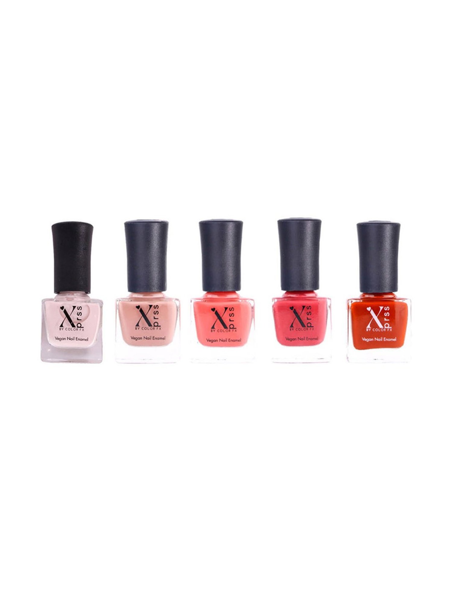 Color Fx Xprss Nail Enamels Combo - Pack of 5