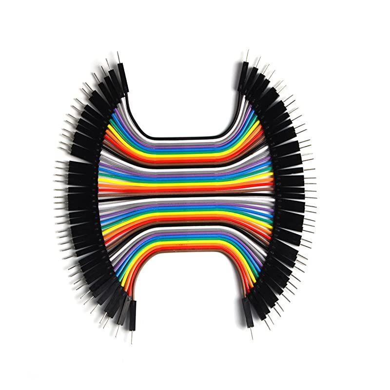 80 Piece Male to Male 4 and 8 Inch Solderless Ribbon DupontCompatible Jumper Wires for Breadboard Prototyping