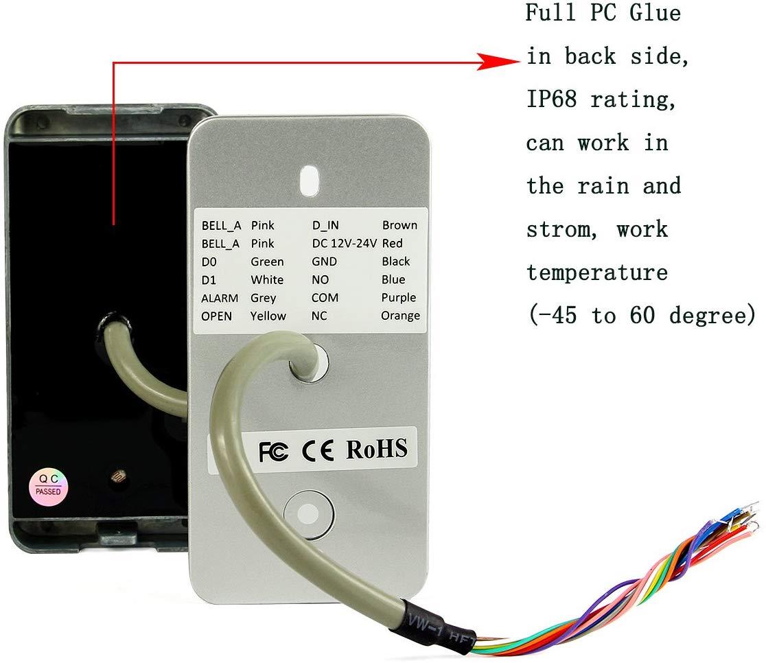 Retekess T-AC03 Access Control Keypad RFID Keypad Door Access Control Stand-Alone Keypad 2000 Users Wiegand 26-bit Support Proximity RFID Card