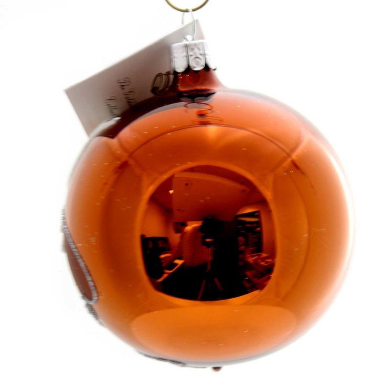 Golden Bell Collection Mcm Ball Owl Ornament Czech Republic  -  Tree Ornaments