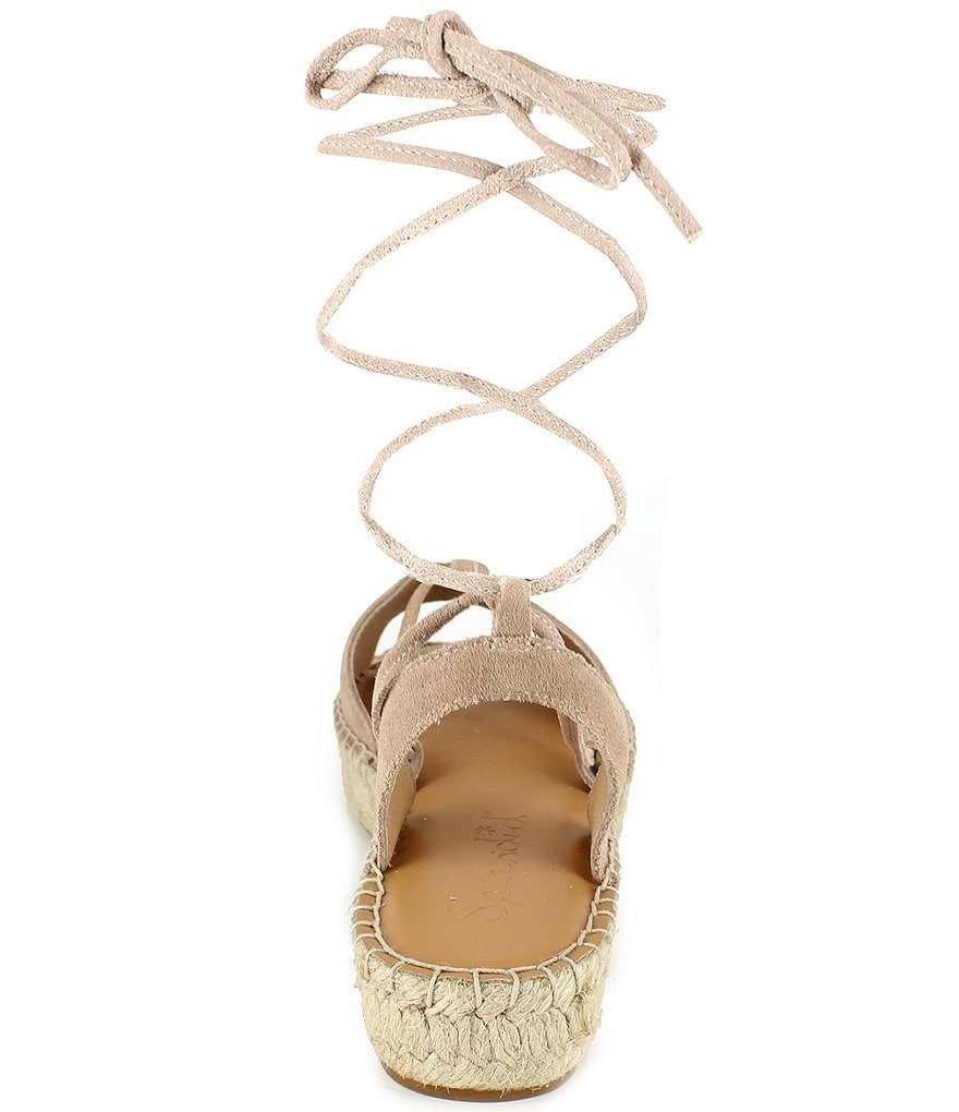 Splendid Meredith Suede Ankle Wrap Espadrille Sandals