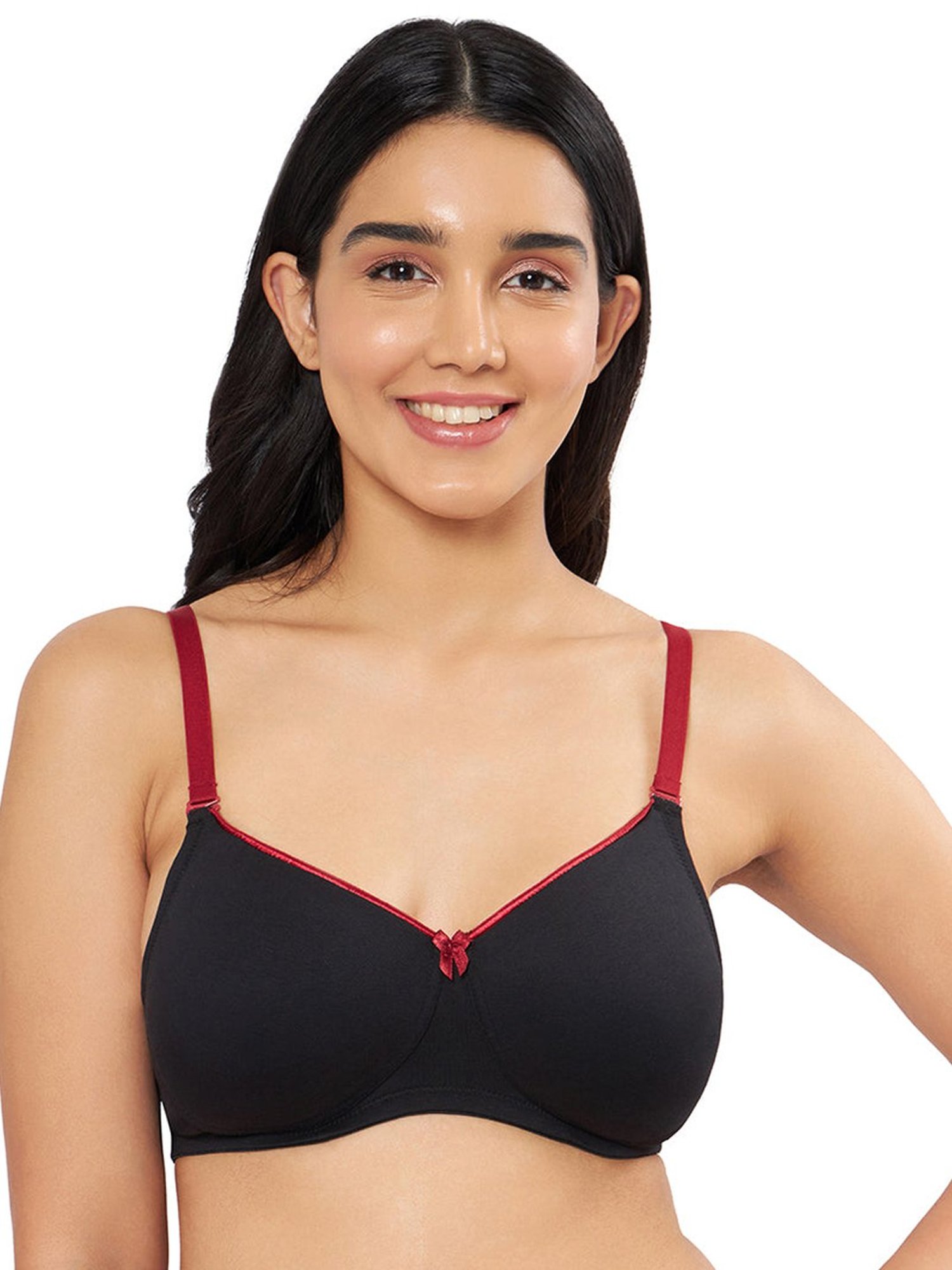 Amante Black Cotton T-Shirt Bra