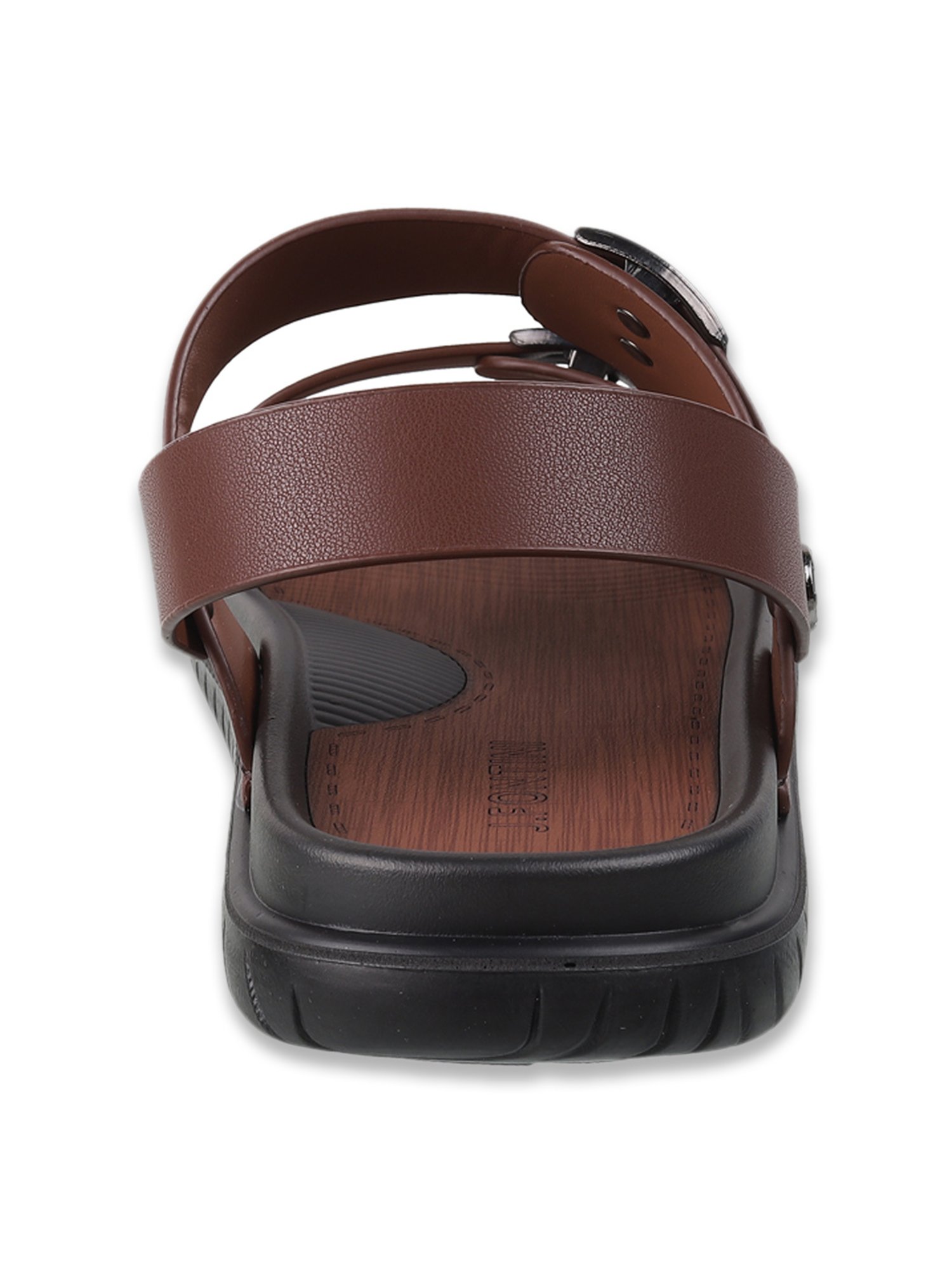 J.Fontini by Mochi Men's Brown Sling Back Sandals