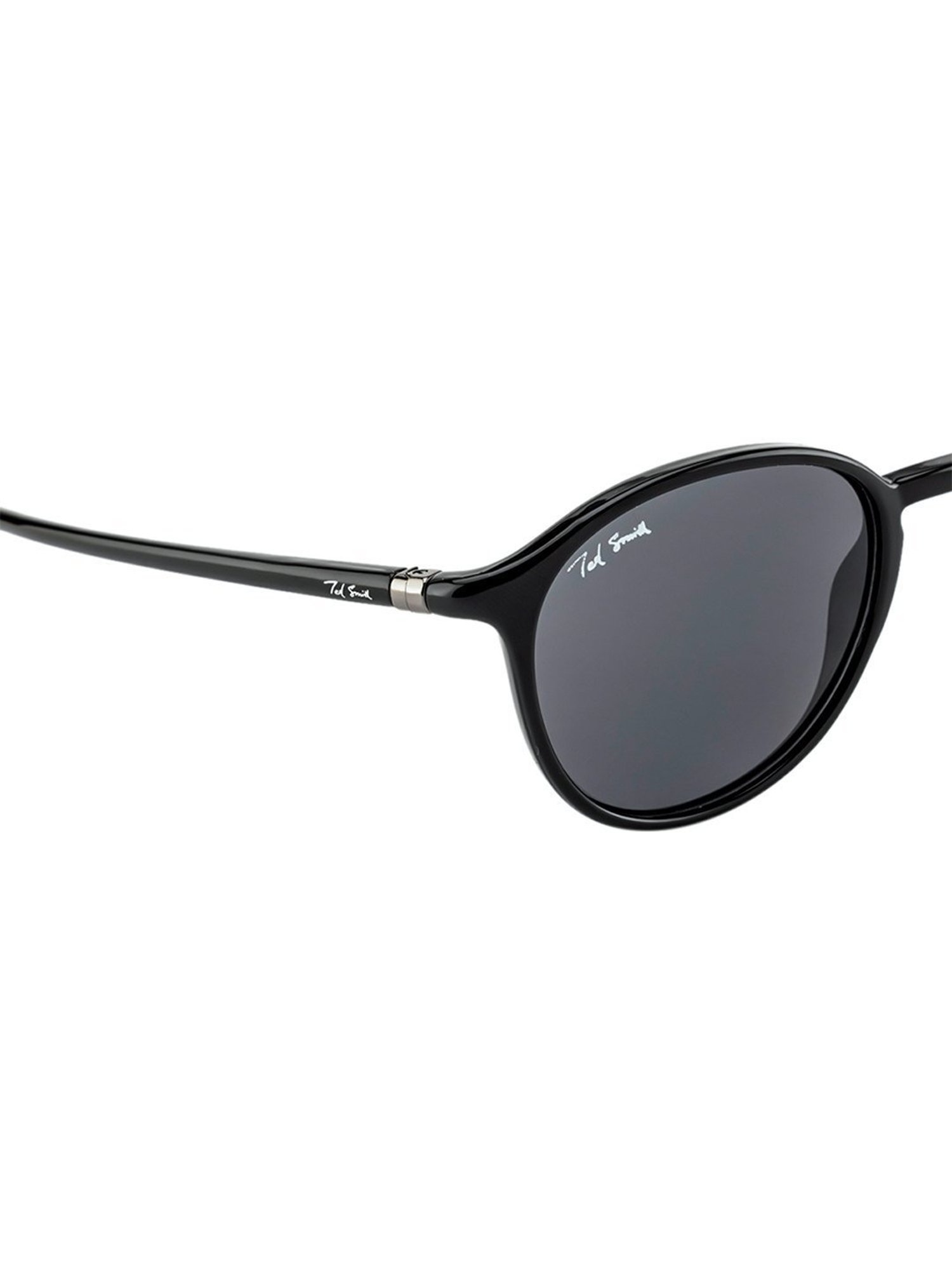 Ted Smith Grey Round UV Protection Unisex Sunglasses