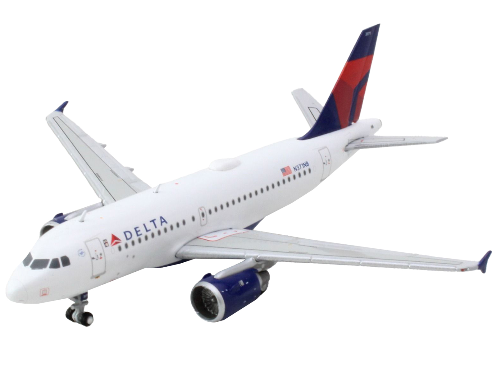 Airbus A330-300 Commercial Aircraft "Delta Air Lines" (N829NW) White with Blue and Red Tail 1/400 Diecast Model Airplane by GeminiJets
