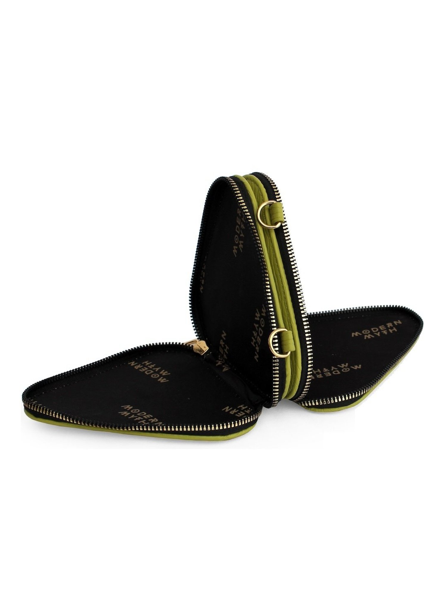 Modern Myth Trio Light Olive Textured Small Mini Cross Body Bag