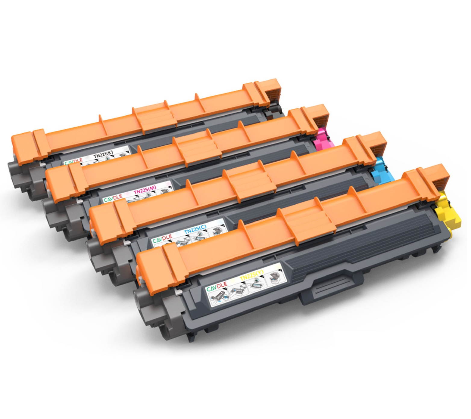 4 Pack TN221 TN225 Toner For Brother HL3170CDW Wireless Color Laser Printer