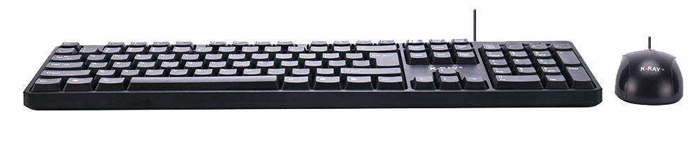 K-RAY KM2000 Office Silence Durable Economic Keyboard Mouse Suit