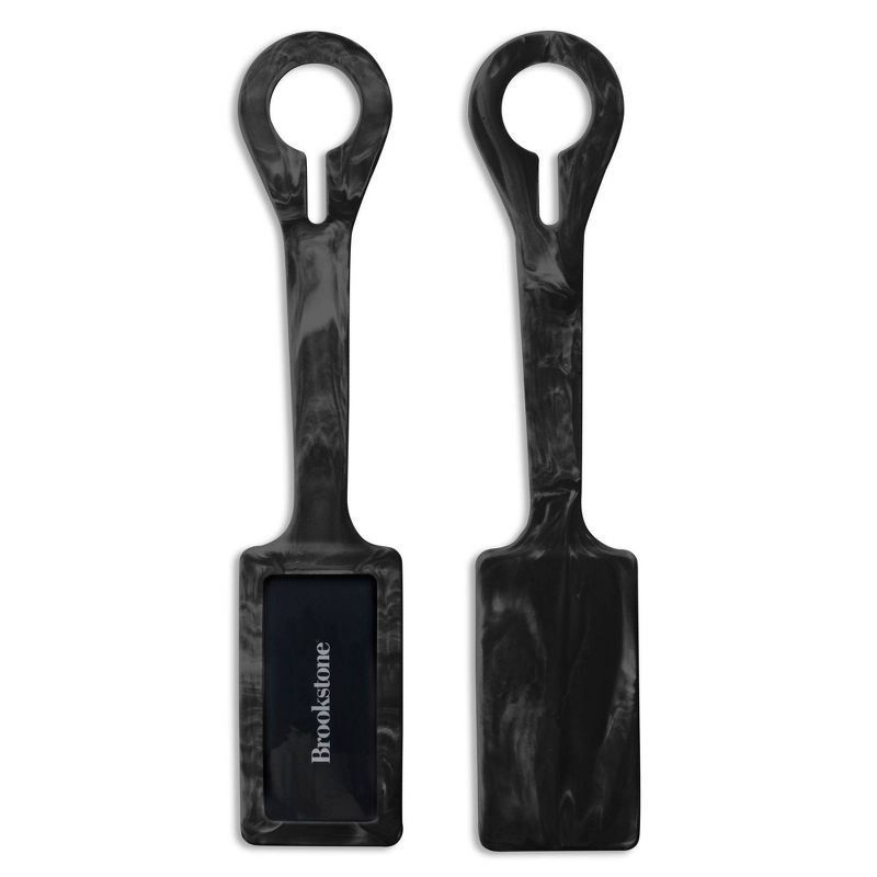 Brookstone Unique Loop Luggage Tag Set - 2pk Black
