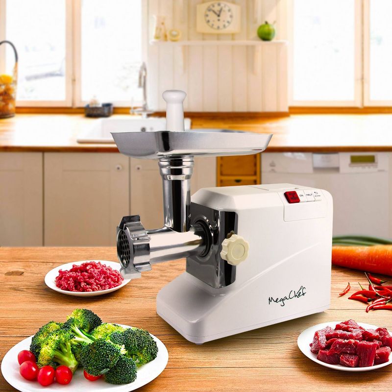 MegaChef Automatic Meat Grinder - White