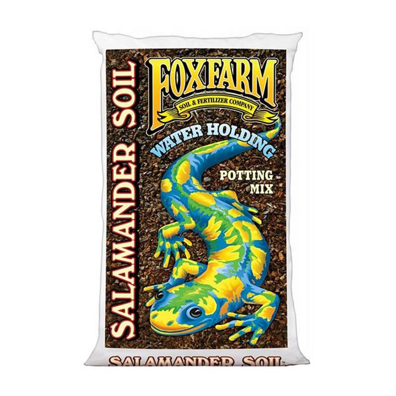 FoxFarm FX14116 Salamander Soil Water Holding Nutrient Potting Mix for Indoor Outdoor Garden, Seeds, Seedlings, and Plants, 1.5 Cubic Feet Bag