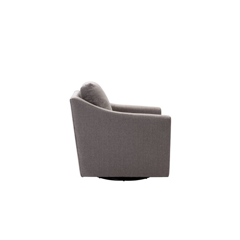 Swoop Arm Swivel Club Chair Gray - WOVENBYRD