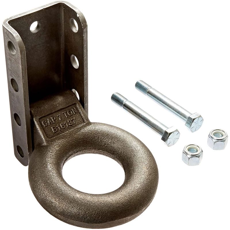 Buyers Products B18128 3 Position Adjustable Trailer Iron Tow Eye Assembly with Hardware and Maximum Gross Trailer Weight of 12,000 Pounds, Black