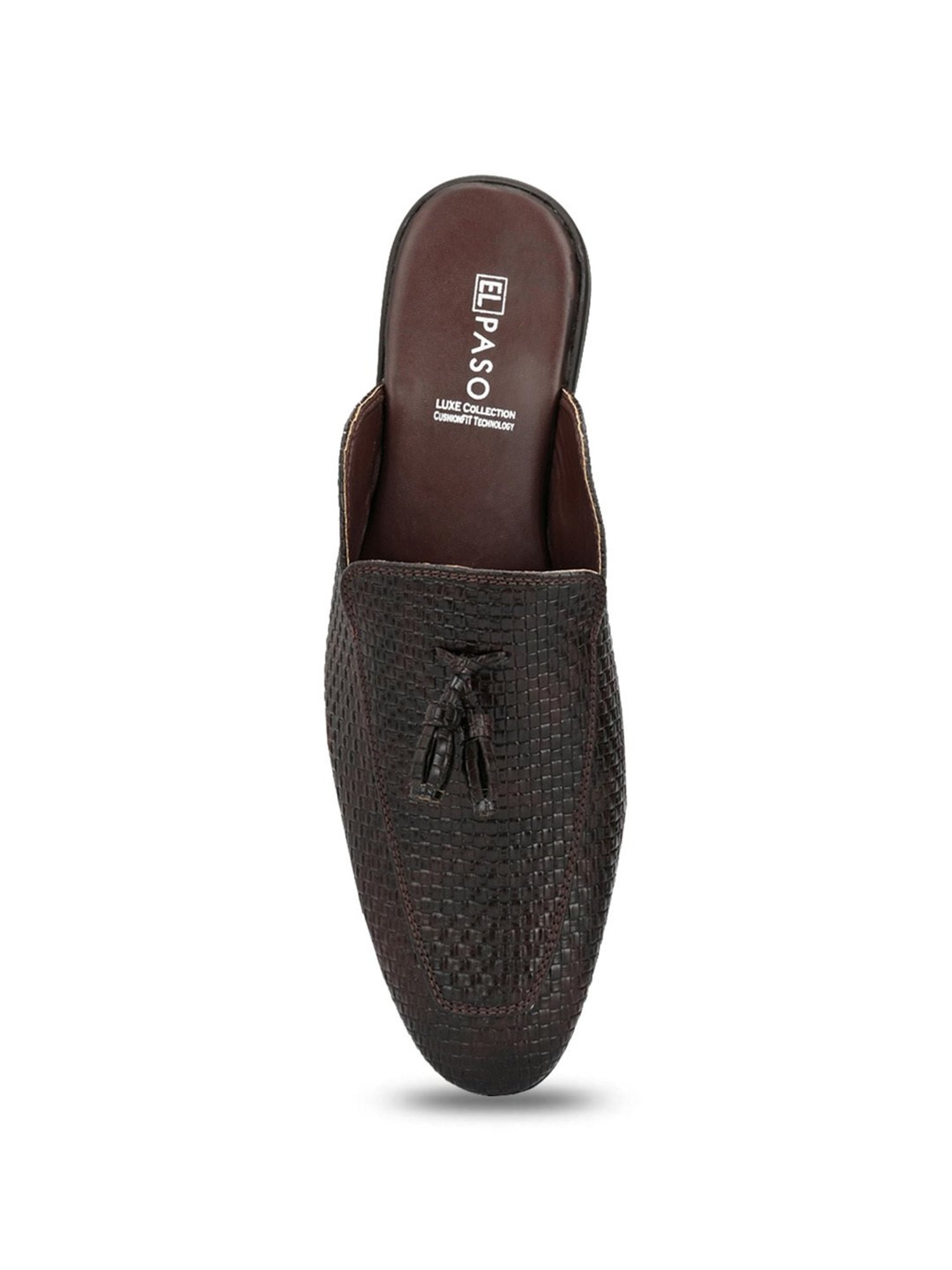 El Paso Men's Brown Mule Shoes