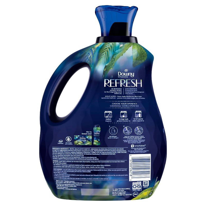 Downy Infusions Liquid Fabric Softener Refresh - Birch Water & Botanicals - 81 fl oz