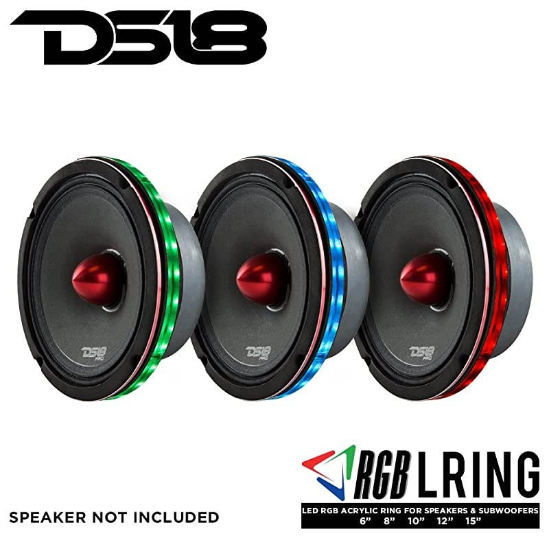 LRING12 LED RGB Speaker Ring Waterproof 12-Inch - Millions of Colors to Choose from When Install with an RGB Module or One Color When Install Without The RGB Module