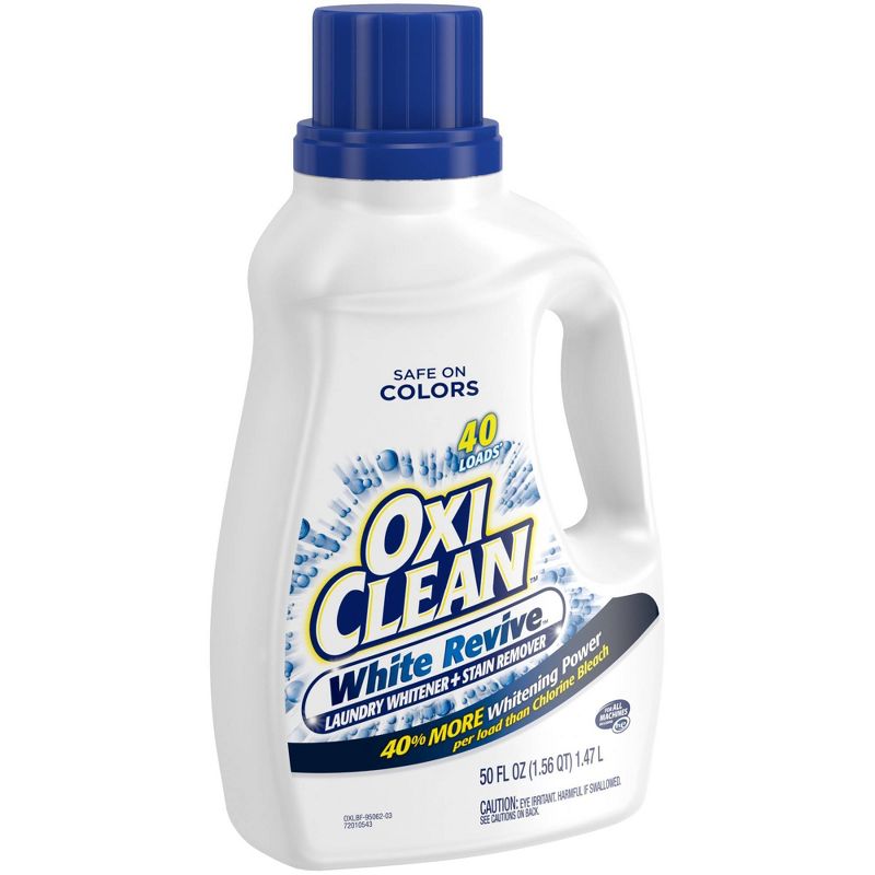 OxiClean White Revive Liquid Laundry Whitener + Stain Remover - 50 fl oz
