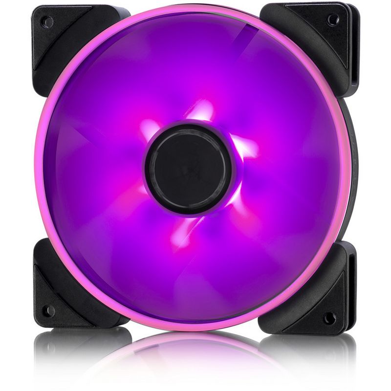 Fractal Design Prisma AL-14 Cooling Fan - 63.3 CFM - 19.4 dB(A) Noise - LLS Bearing - 3-pin - RGB LED - Rubber - 11.4 Year Life