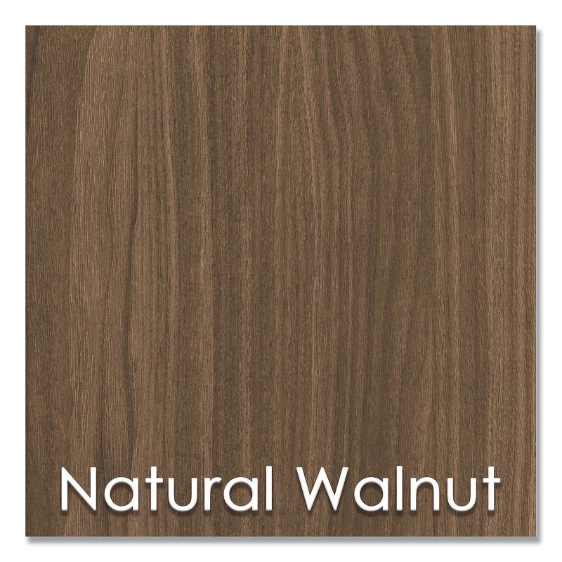 Linea Italia(R) Kompass Flexible Home/Office Desk, 33 x 23.75 x 48, Natural Walnut SH764NW