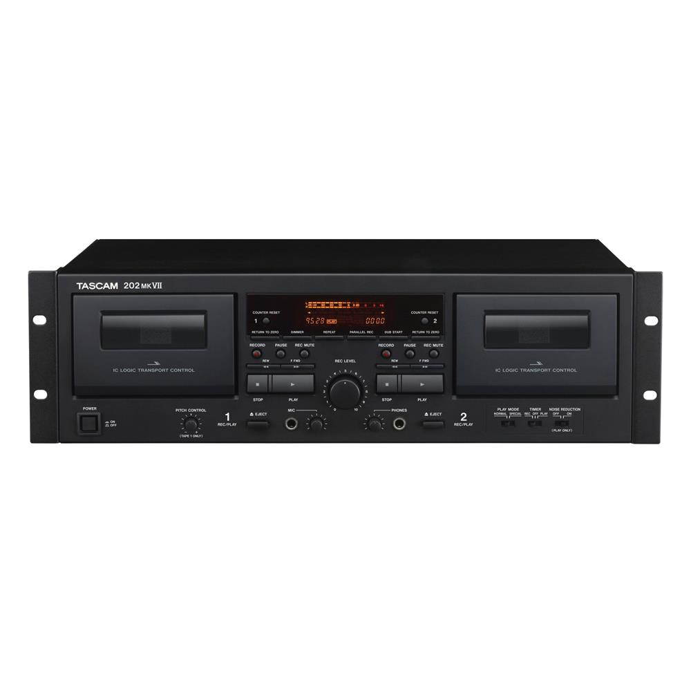 Tascam 202MKVII Rackmount USB Dual Cassette Deck