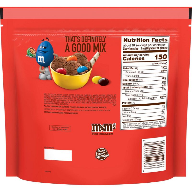 M&M's Peanut Butter Family Size Chocolate Candies - 18.4oz