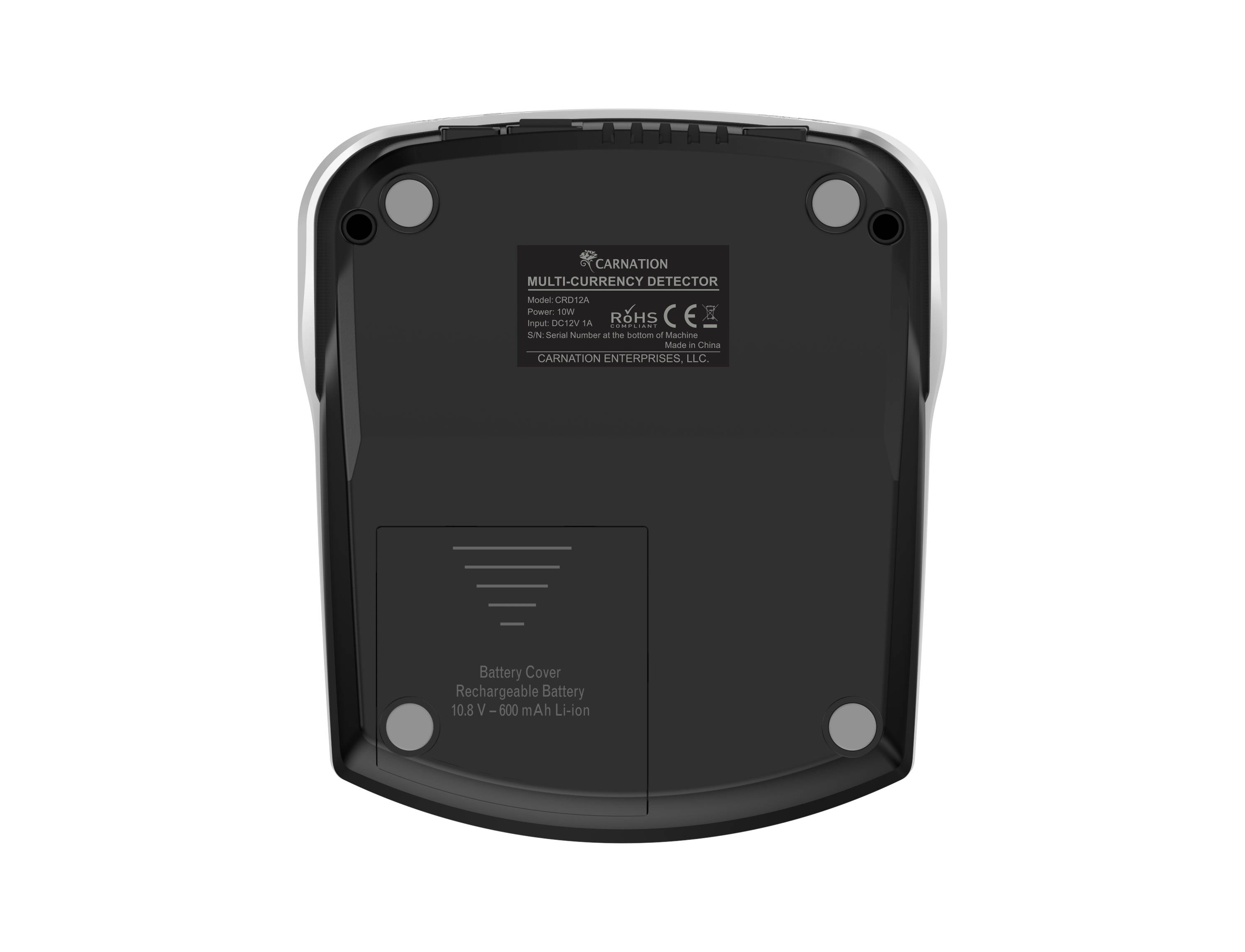 Carnation Bill Detector | Counterfeit Money Scanner with Infrared, Magnetic and UV Detection for US Bills, Euro, and Mexican Peso (119)