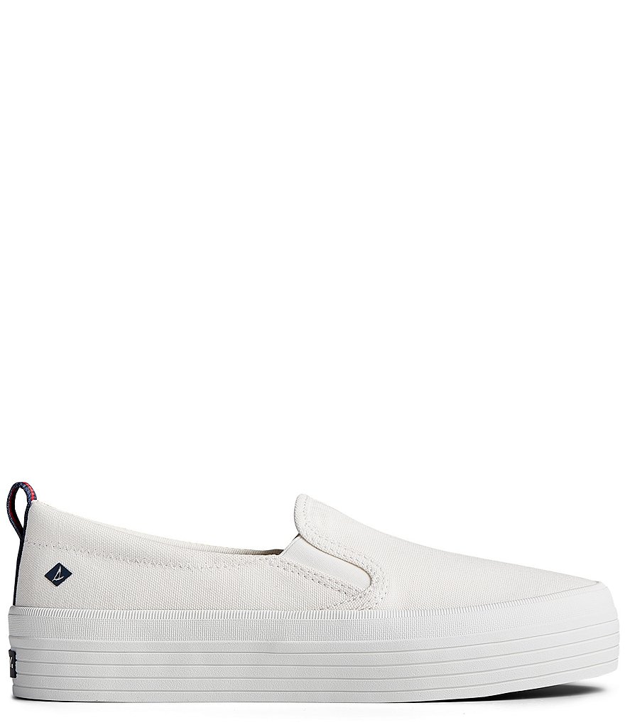 Sperry Women's Crest Twin Gore Canvas Platform Slip-On Sneakers