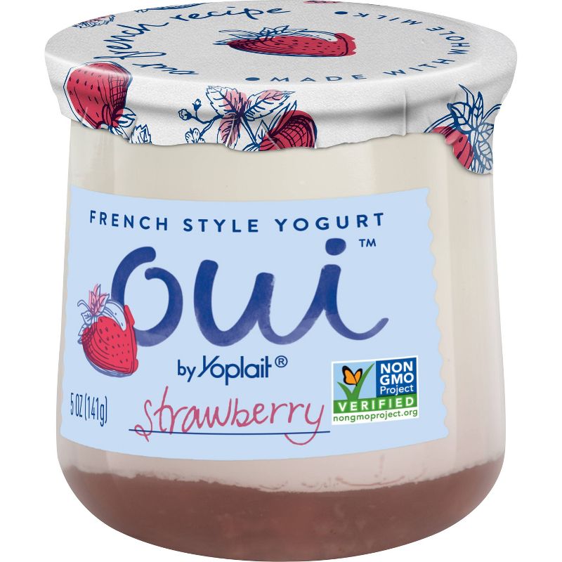 Oui by Yoplait Strawberry Flavored French Style Yogurt - 5oz