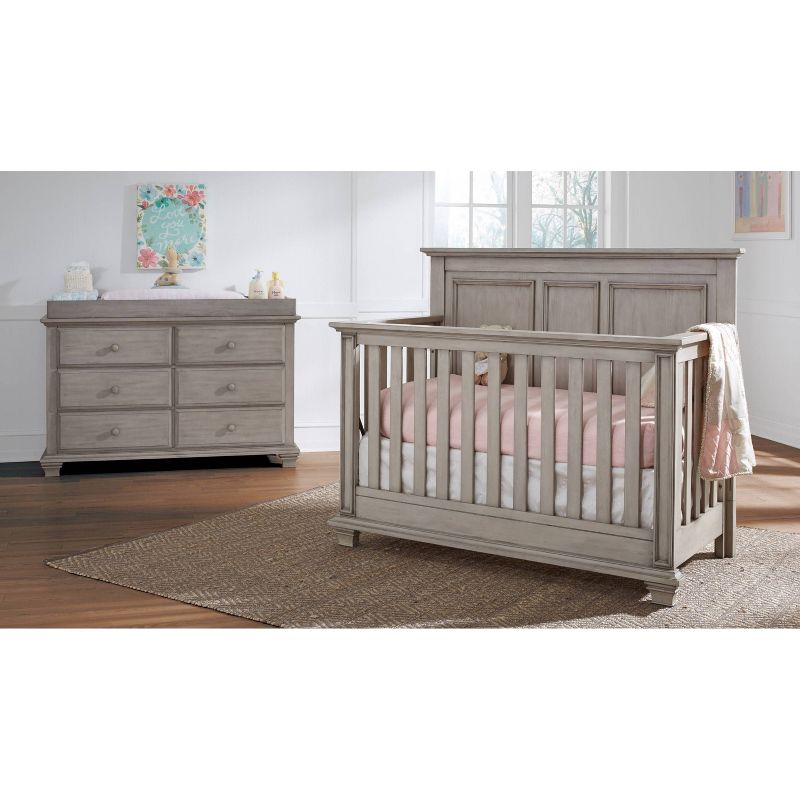 Oxford Baby Changing Table Topper - Stone Wash