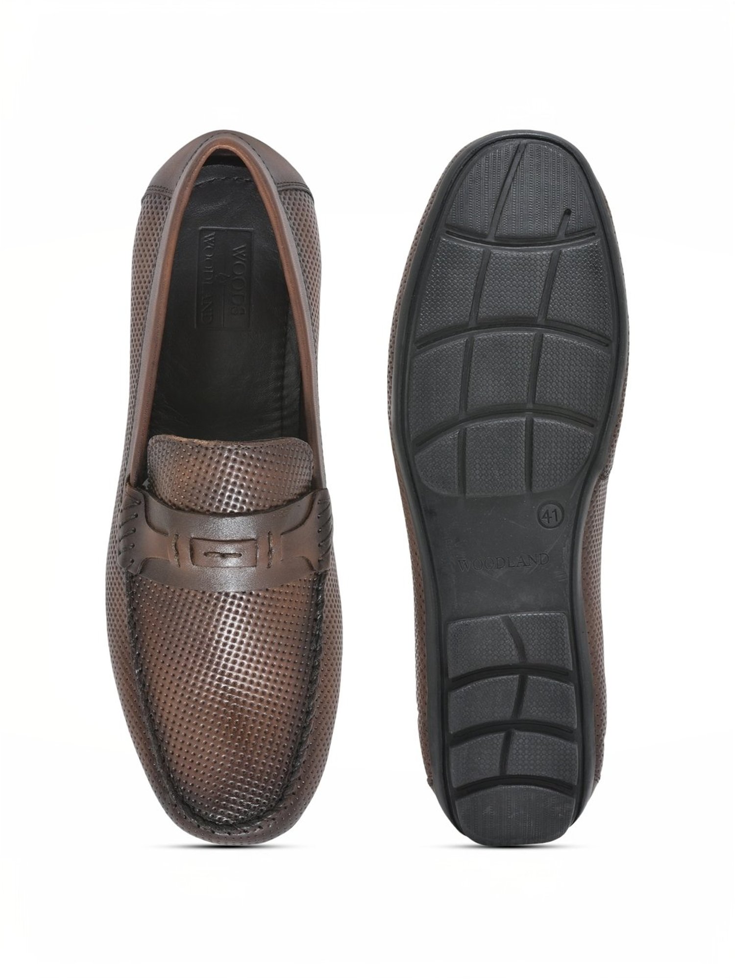 Woodland Men's Brown Formal Loafers