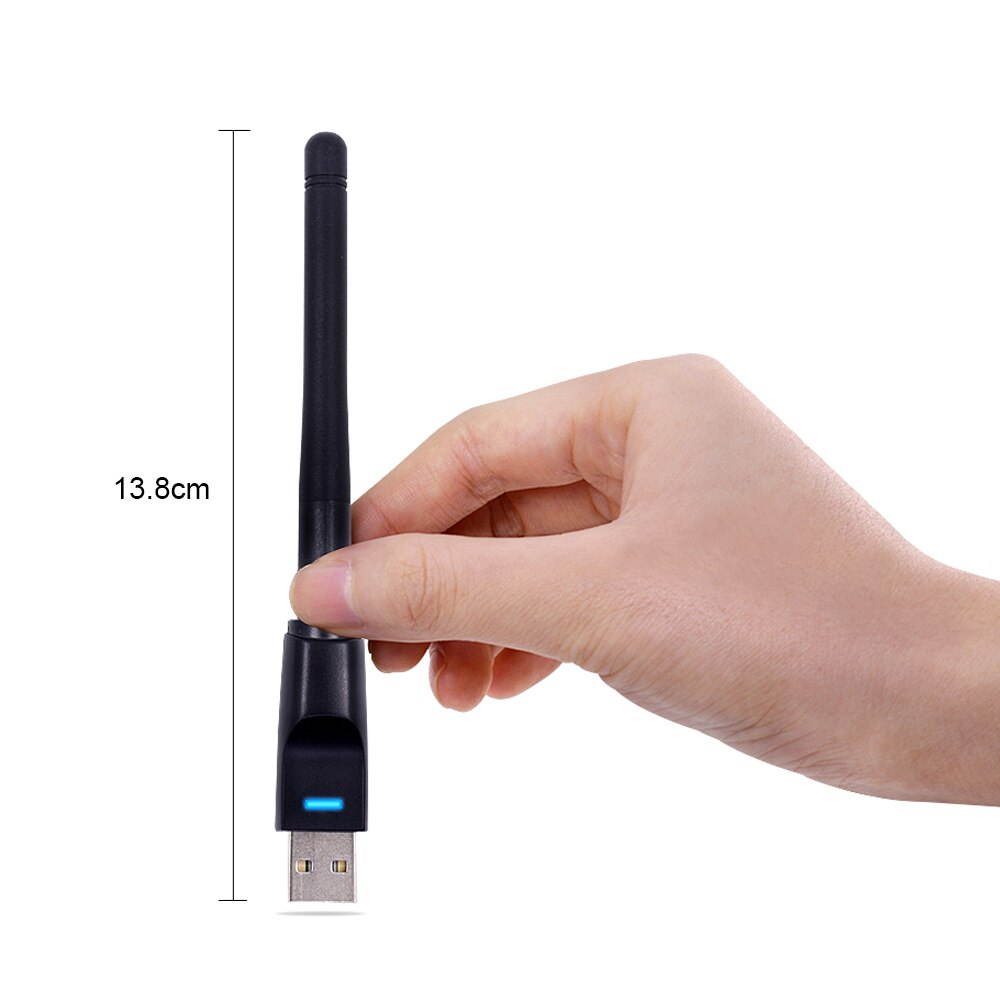 1 pcs 150Mbps Ralink RT5370 Wireless Network Card Mini USB 2.0 WiFi Adapter Antenna PC LAN Wi Fi Receiver Dongle 802.11 b/g/n