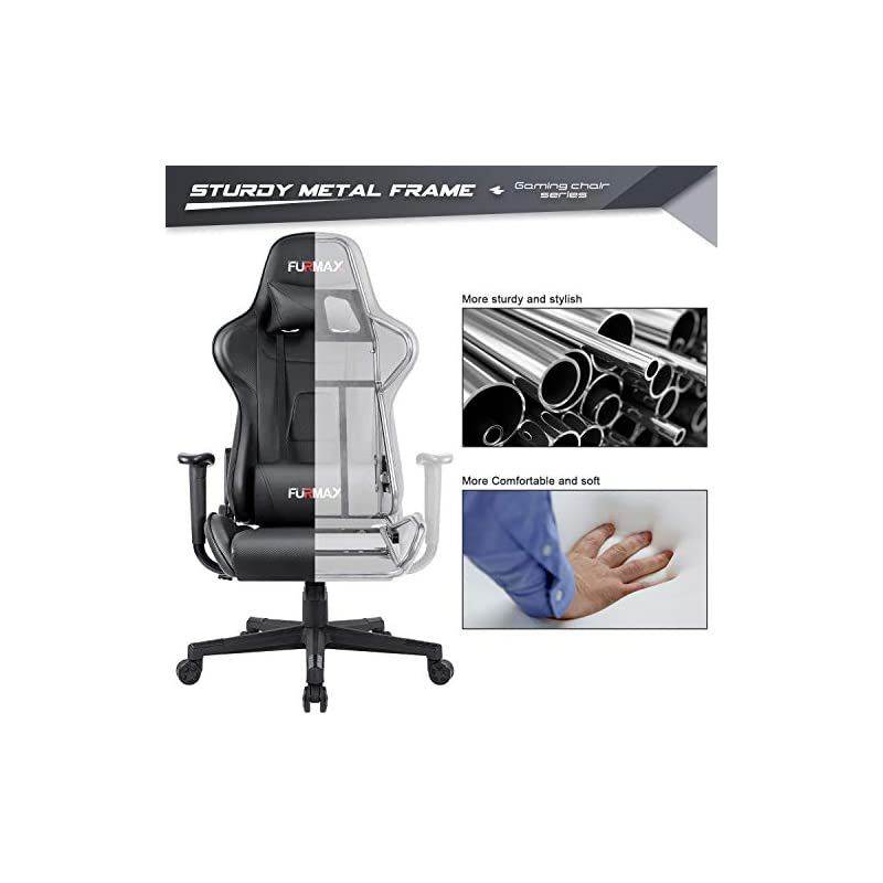 100 Racing Style Gaming Chair, in Black (RSP-100-BLK)