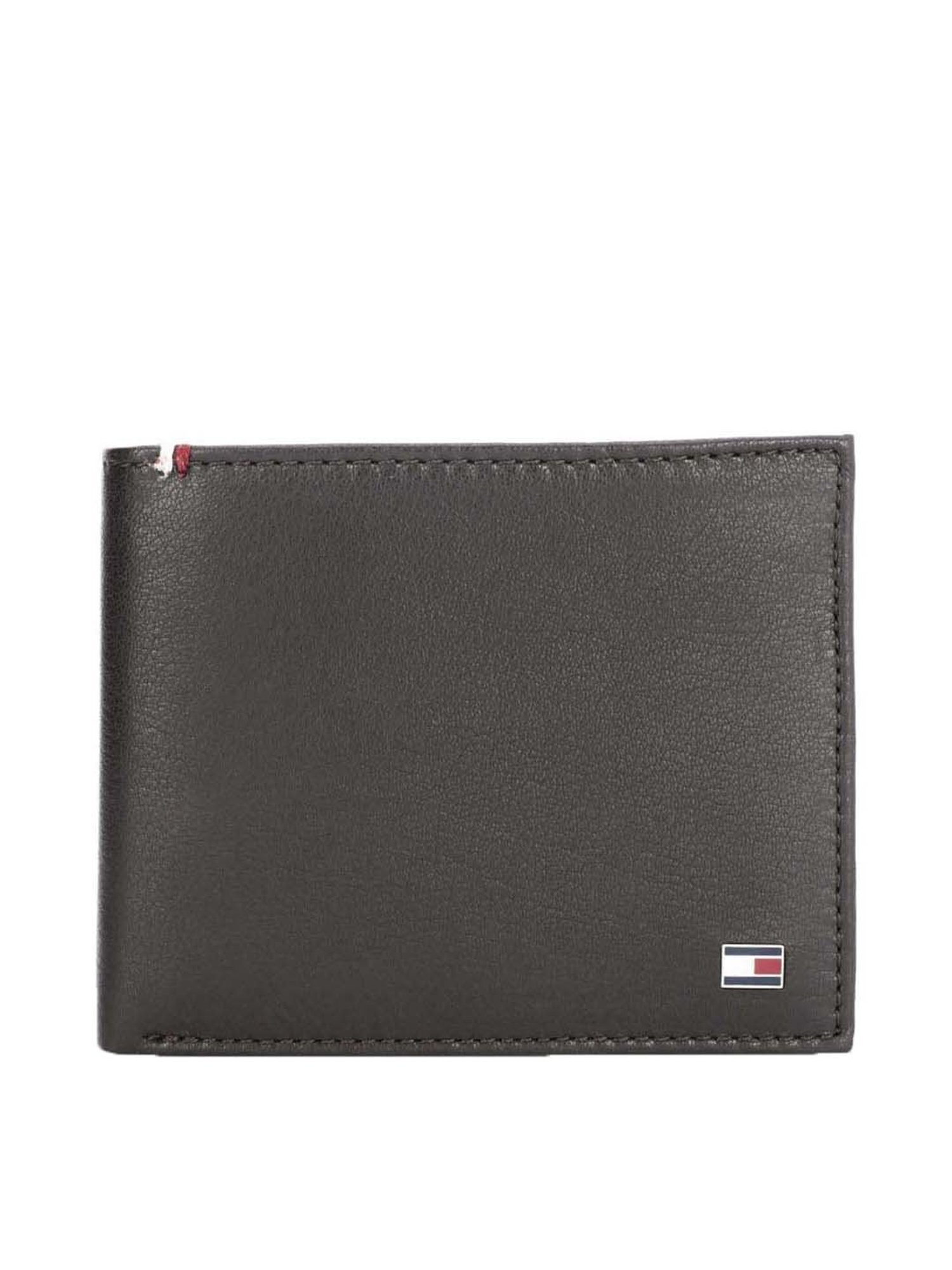Tommy Hilfiger Stalin Brown Casual Leather Bi-Fold Wallet Gift Set for Men