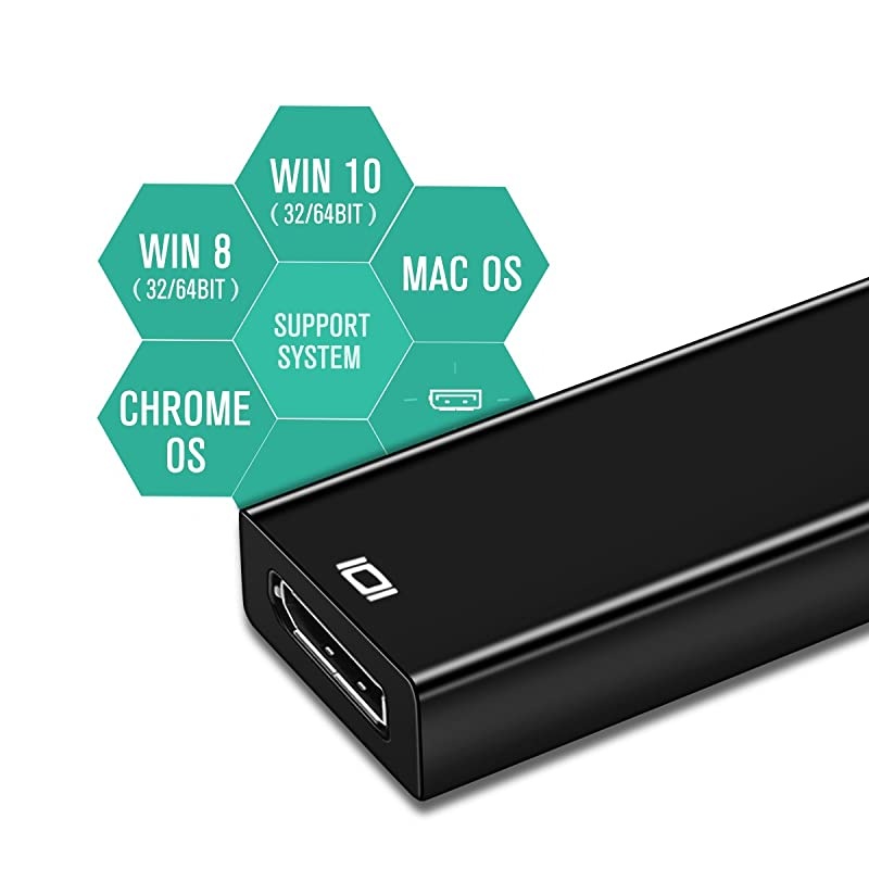 USB TypeC to DPDisplayPort Adapter for MacBook Pro Google Chromebook Samsung Galaxy S8 Support up to 4K 60Hz Resolution Video Output Thunderbolt 3 Compatible