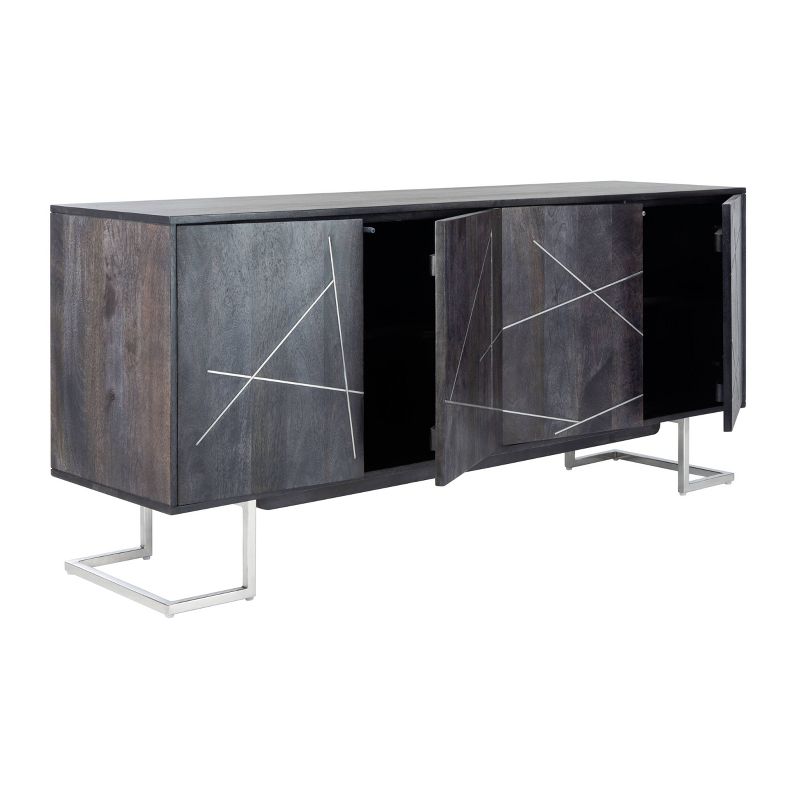 Carmel Sideboard Dark Brown/Black - Chique