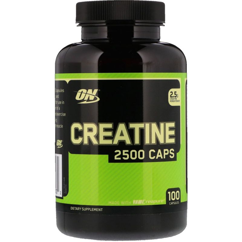 Optimum Nutrition Creatine 2500 Caps, 2.5 g, 100 Capsules, Sports Nutrition Supplements