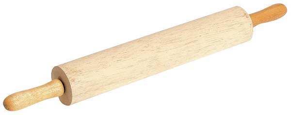 Crestware 26" Wood Rolling Pin, 3" Barrel Dia., 18" Barrel Length   RPW18