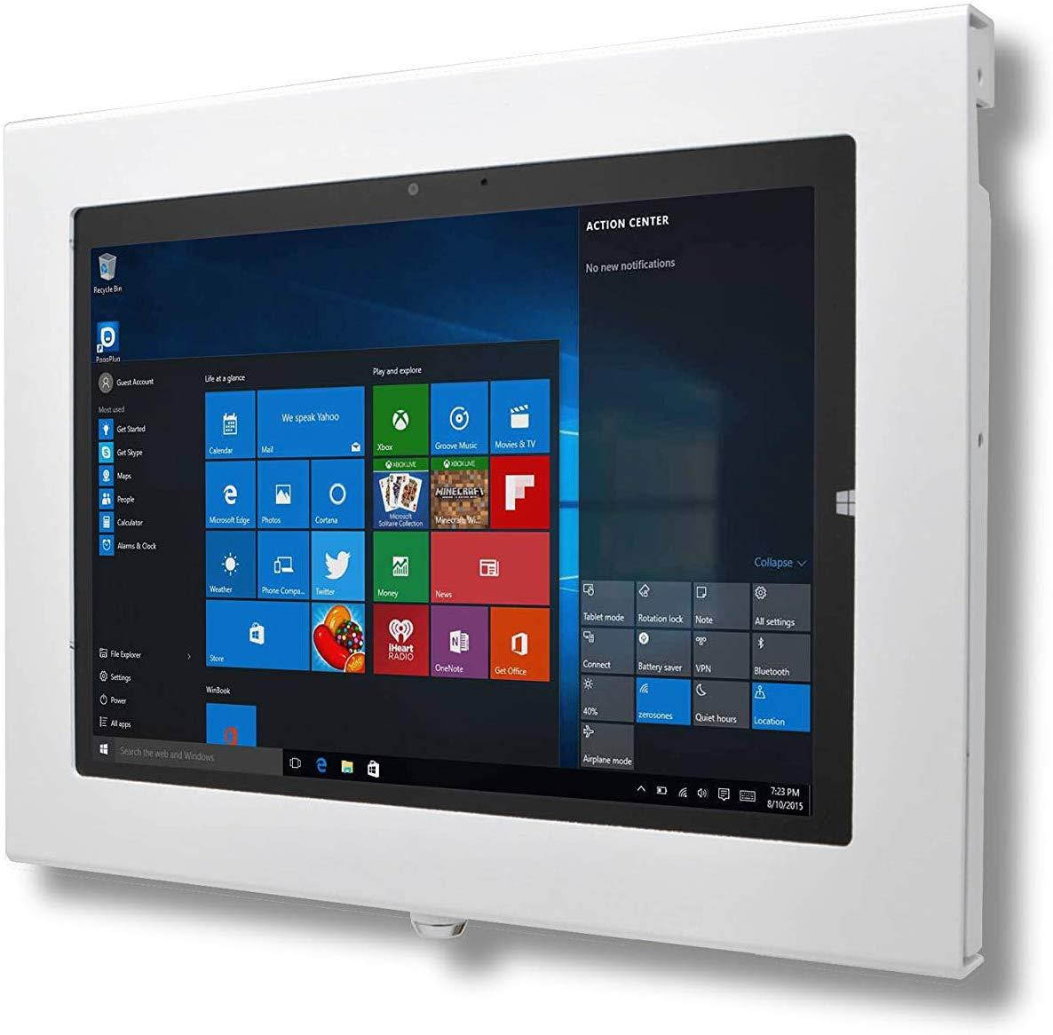 TABcare Locking Anti-Theft Metal Case for Acer TAB 10" Tablet Kiosk, POS, Store, Show Display, Time Clock (TAB 10 A3-A20, A3-A20FHD, White)