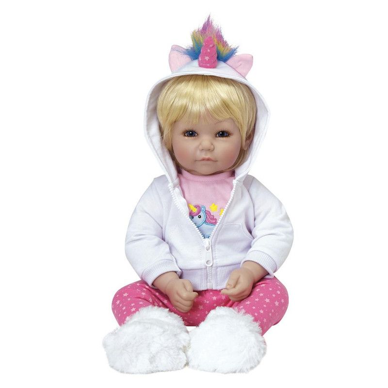 Adora Toddler Doll Rainbow Unicorn with unicorn embroidered outfit and fur boots