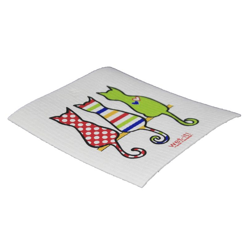 Swedish Dish Cloth 7.75" Cat Lover Kitchen Clean Up Stainless  -  Dish Cloth