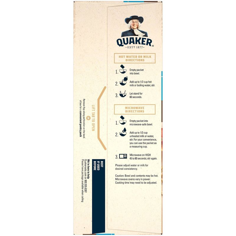 Quaker Lower Sugar Instant Oatmeal Maple & Brown Sugar - 10ct