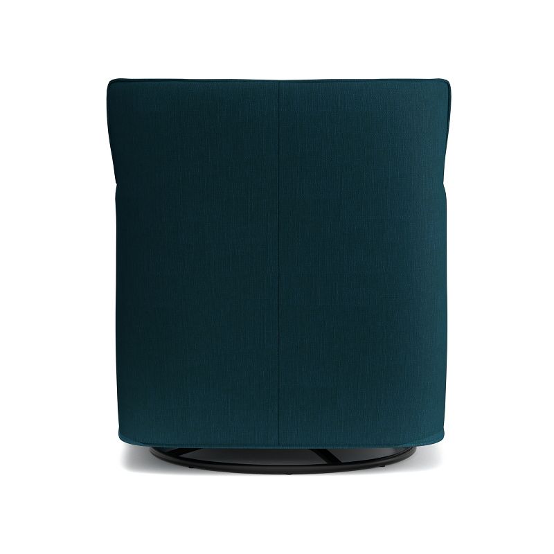 Zerk Swivel Armchair - Peacock Blue - Handy Living