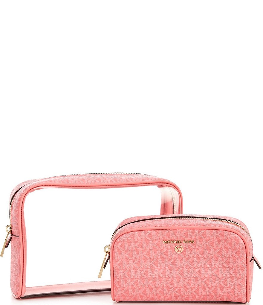 Michael Kors Jet Set Charm Signature Large 2in1 Travel Zip Pouch