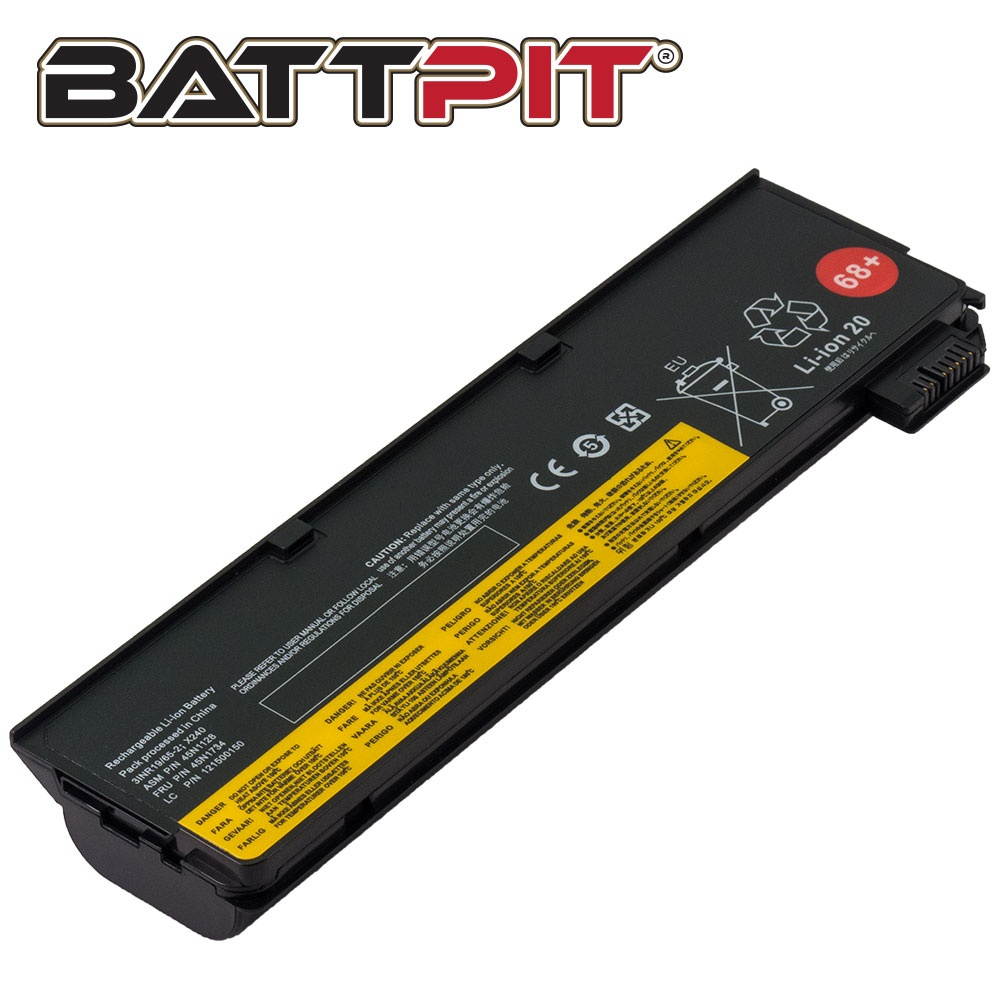 BattPit: ThinkPad X250 20CL001E battery for Lenovo 45N1124, 121500148, 45N1127, 45N1134, 45N1137