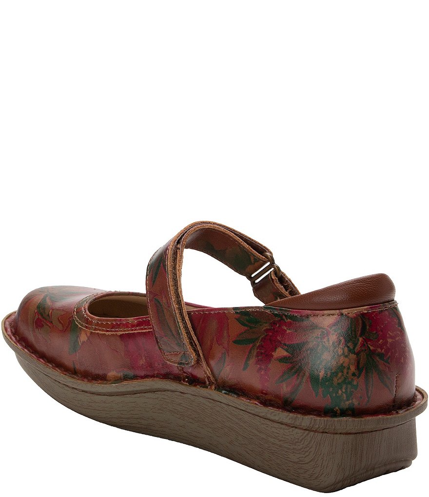 Alegria Belle Southwest Romance Printed Leather Mary Janes