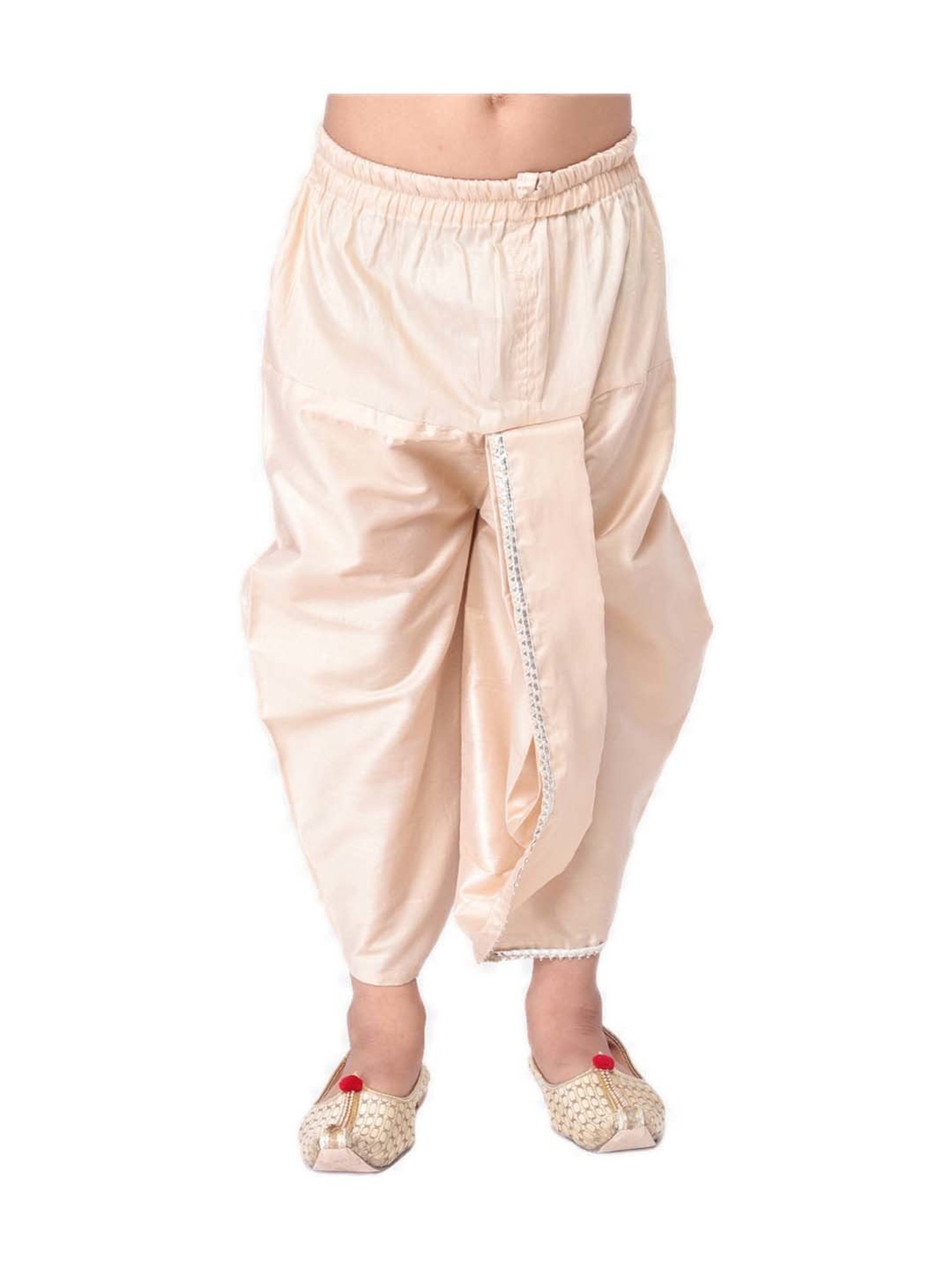 VASTRAMAY Kids Maroon Regular Fit Dhoti