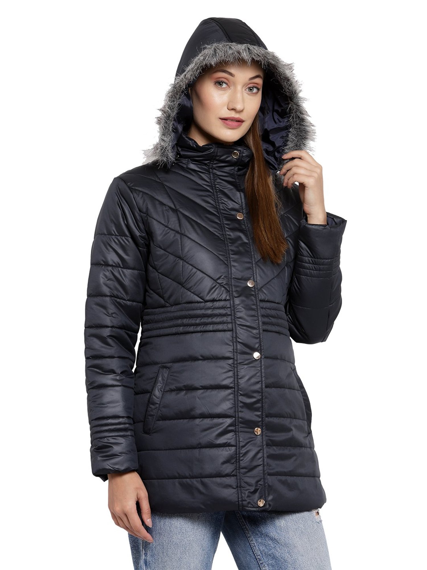 Juelle Black Full Sleeves Jacket