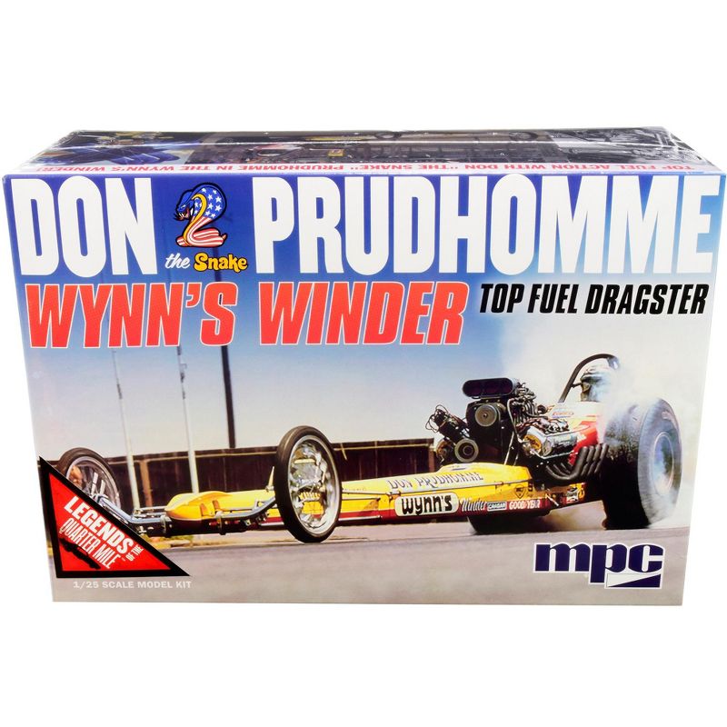Skill 2 Model Kit Don "Snake" Prudhomme Wynn's Winder TFD Dragster "Legends of the Quarter Mile" 1/25 Scale Model by MPC