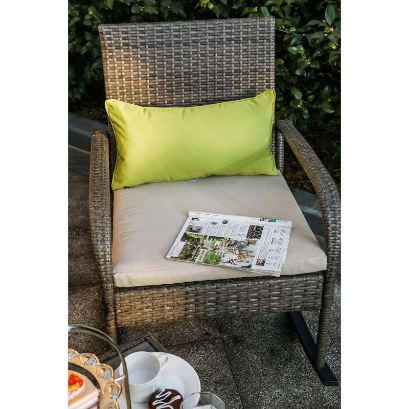 3pc Patio Bistro Set Cream - Patio Festival